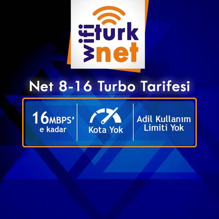Bireysel NET 8-16 TURBO Tarifesi